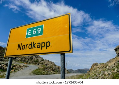 Landscape view in Nordkapp North Cape Norway Europe