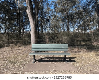 Landscape view of a park bench - Powered by Shutterstock