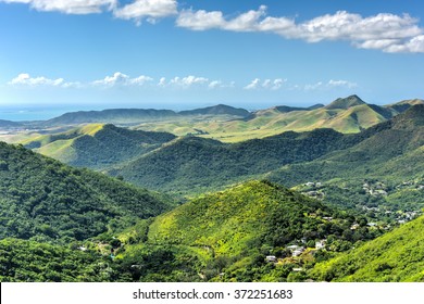 Landscape view of Salinas in Puerto Rico.