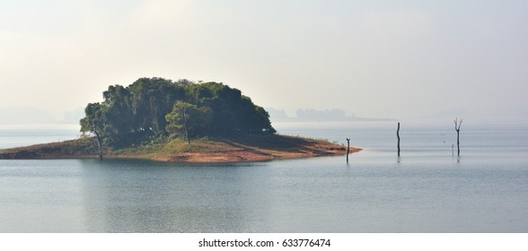 Landscape View Of Sarasvati River In Udapi