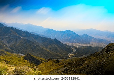 Landscape view of Taif Mountains - Powered by Shutterstock