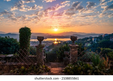 A landscape view of the Villa in La Spezia, Italy