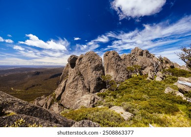 Landscape views along the Porcupine Walking Track on a summer's day in Kosciuszko National Park, Snowy Mountains, New South Wales, Australia - Powered by Shutterstock