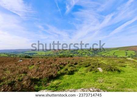 Landscape Views Around Hound Tor, Dartmoor National Park, Devon