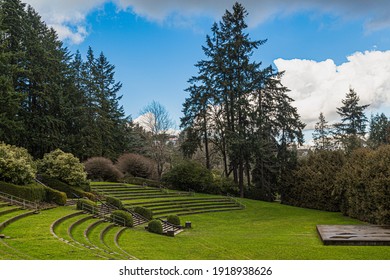 Landscape In Washington Park In Portland.