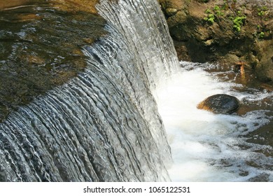 landscape of waterfall stream