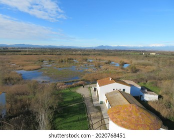 Landscape Of A Wetland With Water Aiguamolls De Emporda