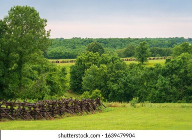 The Landscape Of Wilson's Creek National Battlefield, In The Ozarks, Missouri