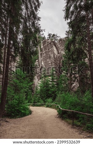 Similar – Image, Stock Photo In the Adersbach-Weckelsdorf Rock Town