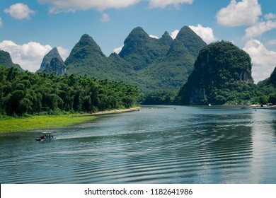 Landscape Of Yangshuo River, China