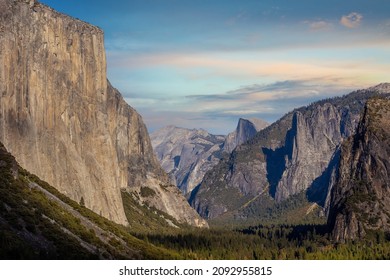 Landscape Of Yosemite National Park In CA, USA In Autumn