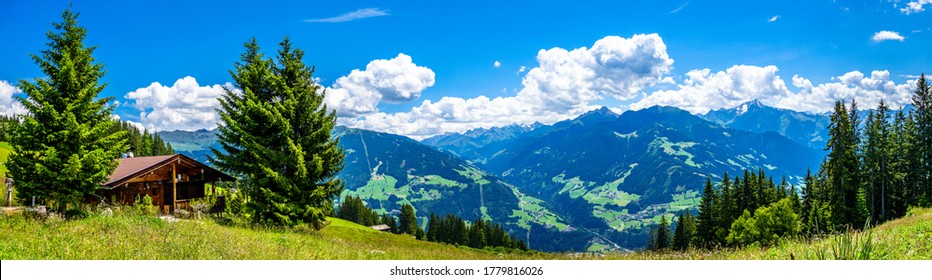 Landscape At The Zillertal In Austria - European Alps