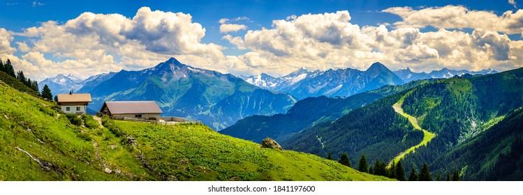 Landscape At The Zillertal In Austria - European Alps