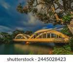 Landscape_scenery  Haleiwa bridge with motion blur and long exposure in Haleiwa town , north shore of Oahu, Hawaii