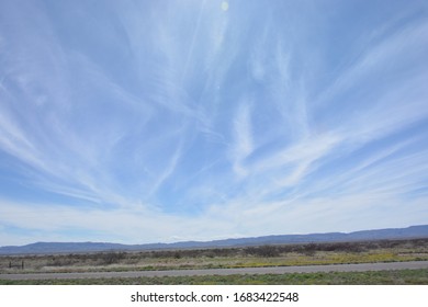 Landscapes And Franklin Mountains In El Paso Texas