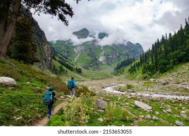 Landscapes of Hampta Pass Trek, Himachal Pradesh, India. - Shutterstock ID 2153653055
