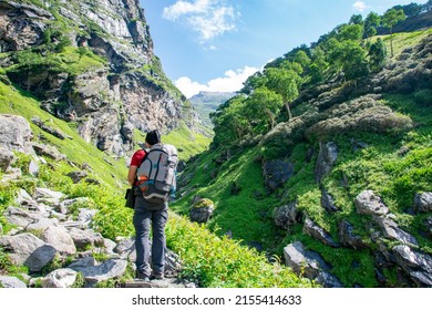 Landscapes of Hampta Pass Trek, Himachal Pradesh, India. - Shutterstock ID 2155414633