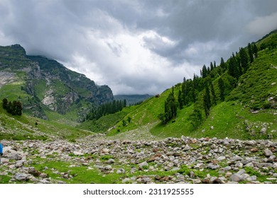 Landscapes of Hampta Pass Trek, Himachal Pradesh, India. - Shutterstock ID 2311925555