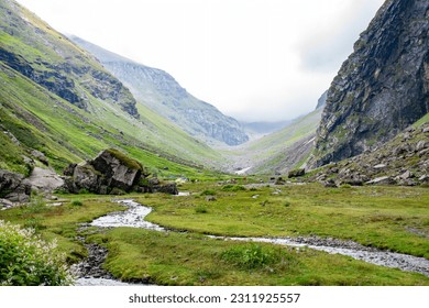 Landscapes of Hampta Pass Trek, Himachal Pradesh, India. - Shutterstock ID 2311925557