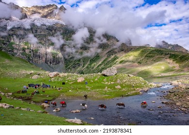 Landscapes Of Kashmir Valley, India.