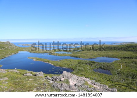 Landscapes and seaviews from Saint Pierre And Miquelon during summertimes 