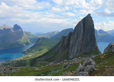 Landscape-view Of Segla Mountain (Norway)