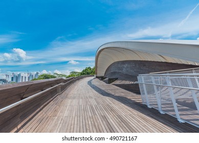 Landsccape View Of Henderson Wave Bridge, Singapore