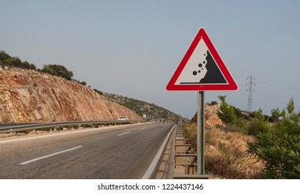 Landslide Hazard Sign, Turkey Roads