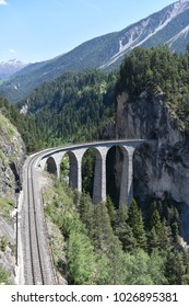 Landwasser Viaduct In Switzerland