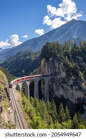 Landwasser Viaduct In Switzerland In Alps