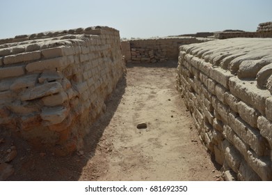 A Lane In The Ancient City Of Mohenjodaro, In Pakistan's Sindh Province.