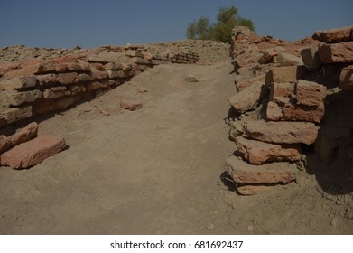 A Lane In The Ancient City Of Mohenjodaro, In Pakistan's Sindh Province.