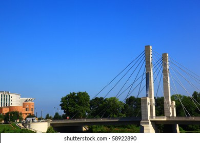 The Lane Avenue Bridge On The Ohio State Campus In Columbus, Ohio