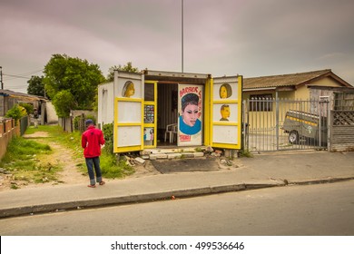 LANGA TOWNSHIP, SOUTH AFRICA - JANUARY 28, 2014 - A Walking Tour, In The Township Of Langa And Private Homes - Cape Town