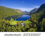 Langbathsee See – lake Ebensee, Salzkammergut, Austria