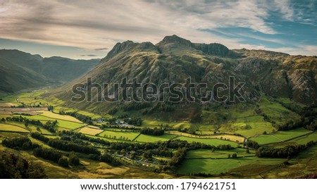 Langdale and the Langdale Pikes, Lake District, England