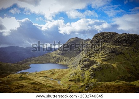 Langdale Pikes and Stickle Tarn, Lake District
