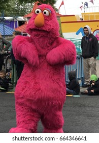 LANGHORNE, PA - MAY 7: Neighborhood Street Party Parade At Sesame Place In Langhorne, Pennsylvania, On May 7, 2017. The Park Includes Rides, Shows, And Water Attractions Suited To Young Children.