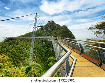 Langkawi Sky Bridge In Malaysia.