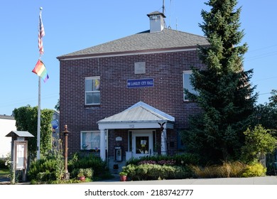 Langley, WA, USA - July 25, 2022; Langley City Hall In The South Whidbey Island City