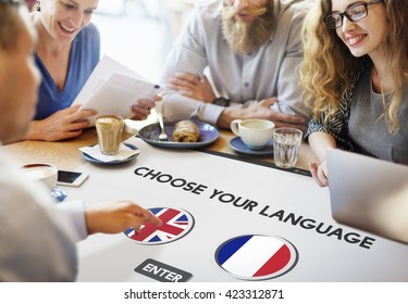 Language Dictionary English French Concept