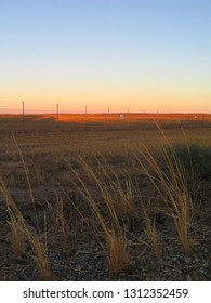 Lanscape In Australia. Royal Flying Doctor Zone Near Of Airport. Broken Hill