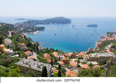 Lanscape Of Riviera Coast And Turquiose Water Of Cote DAzur At Summer Day, France