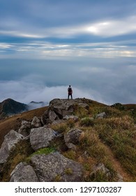 Lantau Peak View With Person