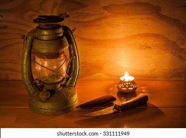 Lantern and candlelight  light navigation.