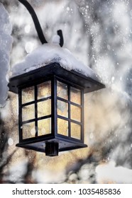 lantern in winter Park