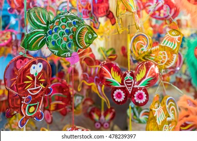 Lanterns Hanging On A Stand In The Streets Of Cholon In Ho Chi Minh City Vietnam During Mid Autumn Festival Of Lunar Calendar