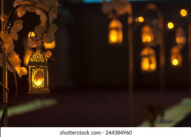 Lanterns On Wedding Stage Decoration 