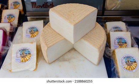 Lanzarote, Canary Islands, Spain, July 2, 2022: Traditional Canarian Goat Cheese