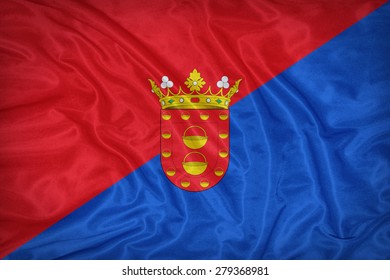 Alicante Flag Pattern On Fabric Textureretro Stock Photo (Edit Now ...